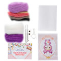 Miniatyrbilde 5 av 10: Nålefilting ull kjemisk fiber plysj dukke making DIY materiale nål håndlaget håndverk(201# Elk )