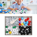 Miniatyrbilde 6 av 10: 54 stk. XMM-067 molekylmodellsett 54 atomstruktur kule- og pinneskalamodell