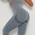 Miniatyrbillede 5 af 5: Workout High Waist Running Tummy Control Sports Leggings (M)