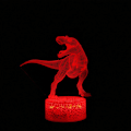 Miniatyrbild 7 av 8: 3D LED-skrivbordslampa nattlampa RC fjärrkontroll 7 färger ändras