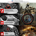 Miniatyrbild 4 av 7: Bluetooth-kontroller för Switch/PC/iPhone/Android/Apple Arcade MFi-spel/TV/Steam, trådlös spelkontroll med telefonklämma med nyligen lanserad L Black