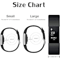 Pikkukuva 4 / 4: 3 kpl rannekkeita yhteensopivia Fitbit Charge 2:n, Classic ja Special Edition -versioiden kanssa, vaihtohihnoja Fitbit Charge 2:lle, naisille ja miehille (musta/harmaa/tummansininen - L)