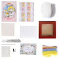 Miniatyrbild 6 av 10: Nålfiltningskit Fotoram Ullfiltning Tillbehör Djur Plyschdocka DIY Material216# Moln Kyckling