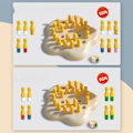 Miniatyrbillede 4 af 5: Træ Memory Match Stick Skakspil, Sjovt Blokbrætspil