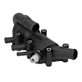 Miniatyrbillede 2 af 11: Termostat og Huskit 1149617 2S6G‑8250‑A2B 1149691 1149620 Passer til Ford Fiesta Mk5 1.3 Duractec 2001‑2008