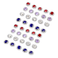 Miniatyrbild 4 av 10: 40 st sy på strass 4 färger hög hårdhet DIY klo strass strass utsmyckningar för smycken väskor skor