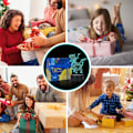 Miniatyrbillede 4 af 6: Børnenatlys med dinosaurmotiv, 3D-illusion natlampe, USB LED bordlampe med smart berøringsdæmper, 7 farveskiftende lys, værelsesdekoration, gaver til børn