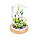 Miniatyrbild 5 av 5: Växtbyggstenar Miniatyr DIY Byggstenar Bukett Krukväxter Prydnader Dekoration Leksaker med Skyddande Överdrag Lily
