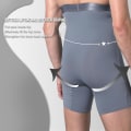 Miniatyrbillede 2 af 6: Mænds mavekontrolshorts - Højtaljede underbukser - Slankende shapewear - Body Shaper - Leg Boxer Briefs Grey L