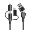 Pikkukuva 1 / 5: 3-in-1-kaapeli, Lightning/Type C/Micro USB -kaapeli iPhonelle, i