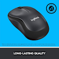 Pikkukuva 5 / 8: Logitech M220 HILJAINEN Langaton Hiiri, 2,4 GHz USB-vastaanottimella, 1000 DPI Optinen Seuranta, 18 Kuukauden Akku, Molemminpuolinen, Yhteensopiva PC:n, Macin, Kannettavan kanssa Blue