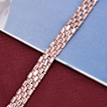 Pikkukuva 10 / 10: 100cm Strass-Kette Heißfix Kristallglas Kette DIY Kleidung Gürtel DekorationChampagner 1cm 4 Reihen