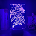 Miniatyrbild 4 av 8: 3D nattlampa 3D Illusion Lamp Deku Bakugo Katsuki Led Natt
