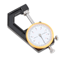 Pikkukuva 6 / 10: Paksuusmittari Testeri Dial Flat Head Kasvisparkittu Nahka DIY Mittaustyökalu 0-20mm