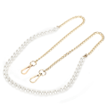 Miniatyrbild 5 av 10: Imitation Pearl Bead Handle Bag Chain Strap Replacement för Handbag Purse Wallet Crafts Making