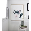 Miniatyrbild 2 av 6: Katter, Flamingos och Älg Väggkonst Canvas Tryck Affisch, Enkelt Mode Vattenfärg