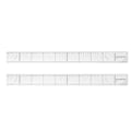 Miniatyrbilde 1 av 10: 2 stk Quilting Linealer Transparent Akryl 5x50cm Profesjonelle Quiltere Fornødenheter for DIY Håndverk Sying