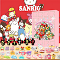 Miniatyrbild 3 av 5: 2024 Ny Julkalender Sanrio HelloKitty Kalender Blind Box, 24 Dagar Julnedräkningspresent, Julkalender Överraskningspresent för Barn