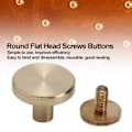 Miniatyrbilde 3 av 6: 10 sett bokbinderskrue, enkel å binde, demontere, robust DIY-bokbinderskruer for skinnhåndverk, 13x18mm