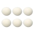 Miniatyrbilde 6 av 10: 6 stk. tørkeballer av ull med høy tetthet, absorberer urenheter, reduserer statisk elektrisitet, vaskeromsballer av ull, 5 cm/2 tommer