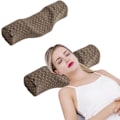 Miniatyrbild 1 av 6: Cervikal nackkudde för sömn, minnesskum nackrulle kudde för stel nacksmärta lindring, nackstöd kudde bolster kudde för säng för sidosömn Brown