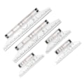 Miniatyrbillede 4 af 10: 5 stk. Målervals 15cm 30cm Klar Skala Transparent Letvægts Parallel Vals Lineal med Formler til Arbejde