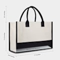 Miniatyrbilde 3 av 6: Brodert initial lerret tote bag, personlig gavepose, egnet for bryllup, bursdag, strand, ferie, er en flott gave til kvinner, mamma, venner C