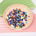 Miniatyrbild 5 av 9: Millefiori glas blandad färg termisk smältning färgad glasyr för dekoration smält glas block kit 100g