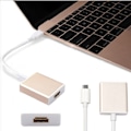 Pikkukuva 3 / 4: USB 3.1 Type-C - HDMI-sovitinkaapeli MacBookille, HDMI HD -videomuunnos 2K