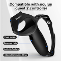 Miniatyrbild 2 av 5: Design Cover för Oculus Quest 2 Controller Grips, Silikon Anti-Throw Grips Cover med Justerbara Knuckle Straps, Protector för Meta/Oculus Quest 2 A