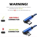 Miniatyrbillede 5 af 5: Galaxy S10 Oplader USB Type-C Kabel 90 Grader Holdbart Nylon
