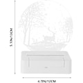 Miniatyrbild 7 av 8: Akryl 3D nattlampa julhjort i skogen USB LED-bord