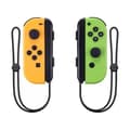 Nintendo Switch Controller Joycon trådløs Bluetooth-spilcontroller fjernbetjening wake-up med reb green+orange