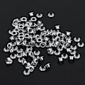 Miniatyrbillede 2 af 10: 5mm Metal Øjer Vaskemaskiner Grommets Scrapbooking Læder Håndværk (Sølv)