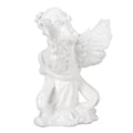 Miniatyrbillede 6 af 10: Harpiks Bedende Engel Figur Hvid Bøn Pige Vinkel Ornament Hold Kind Vinger Cherubs Skulptur til Bogreol Soveværelse Bryllupsdag Jubilæum