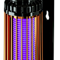 Miniatyrbild 4 av 4: Elektrisk mygglampa Låg ljudnivå Fly Trap Repeller Väggmontering för inomhus utomhus Uppladdningsbar Black and Gold