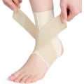 Miniatyrbillede 1 af 7: Ankelstøtte, Justerbar Åndbar Kompressionsankelstøtte, til Mænd og Kvinder med Forstuvede Ankler, Ankelbandage Stabiliserende Ligamenter, Plantar Fascii Complexion Large