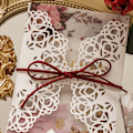 Pikkukuva 5 / 10: Pitsi Kukka Scrapbook Paper Kulta Leima Exquisite Koriste DIY Journal Paper Käsitöitä