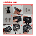 Miniatyrbillede 8 af 11: 2 stk. 4 tommer 12 LED 36W 3 Rækker Bil Arbejdslys Bar Tag Flood Beam Lampe til Off Road Trucks 10-48V