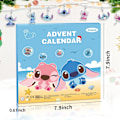 Miniatyrbild 3 av 7: Julkalender 2024 för flickor pojkar med 24 dagars presentnedräkningskalender Blind Box DIY Creative Charm Hänge Armband Halsband för barn