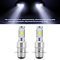 Miniatyrbild 7 av 9: 2 st 80W 6000K Vita LED-lampor för bil H6/P15D Dimljus med Dekoder