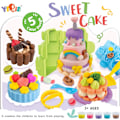 Miniatyrbild 3 av 5: Födelsedagsfest Leksak Mat Play Doh Set för Barn 4-8 År, Söta Kakor Kökskreationer Play Doh Set för Barn 2-4 År med 5 Degsammansättningar Cake