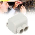 Miniatyrbilde 2 av 7: 10 stk 60A 400V Hurtigkobling Kabelterminal En inn to ut Elektrisk ledningsføring Inline Junction Blokker for 0,5-6mm² Ledninger