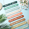 Miniatyrbild 5 av 7: Mental hälsa påminnelser väggkonst dekorationer positiv psykologi affirmationer väggdekor trä hängande väggpediment inspirerande väggkonst
