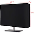 Miniatyrbillede 2 af 5: Silkeblød Nonwoven Monitor Støvcover til 27” 28” 29\" LED LCD Skærme Flad Panel HD Display (Størrelse: 28B x 18H x 4D) -Sort