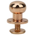 Pikkukuva 8 / 10: 20 sarjaa kuparisia pyöreäkantaisia niittejä, DIY-nahkatyön niittejä, 10 x 8 mm, kulta
