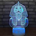 Miniatyrbild 4 av 8: Egyptisk Sfinx Farao 3D Optisk Illusion Nattljus Tabl