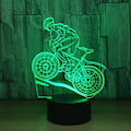 Miniatyrbild 2 av 8: Mountainbike USB 3D LED-lampa - Perfekt för idrottsälskare - 7 färger