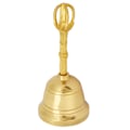 Miniatyrbild 4 av 9: Populär ren mässingshandklocka buddhistisk klocka Feng Shui taoistiskt instrument 4,5 tum skaller