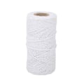 Pikkukuva 1 / 9: 100m / 328,1ft ompelukäsin ompeleminen DIY-käsityö Vintage Braid Cord Jute Twine (valkoinen)